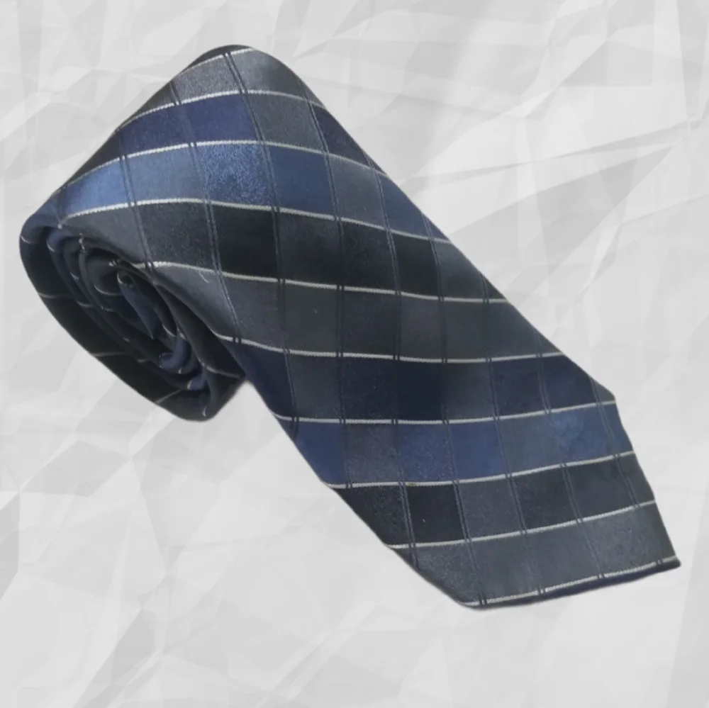 Van Heusen Tie Blue/Black/Gray